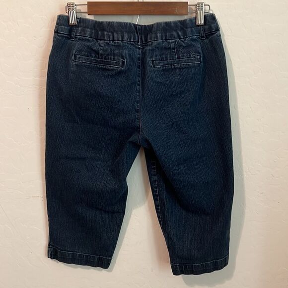 St John’s Bay Crop jeans 8P dark wash - Picture 7 of 12